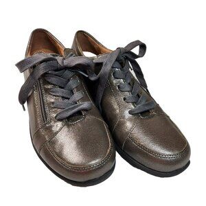 Vionic Women's Size 6 M Abigail Walking Sneakers Shoes Metallic Pewter 286
